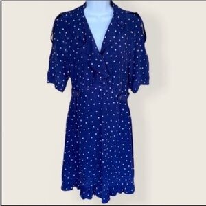 Anthropologie Yoana Baraschi polkadots Ruffle Retro Vintage Look casual …